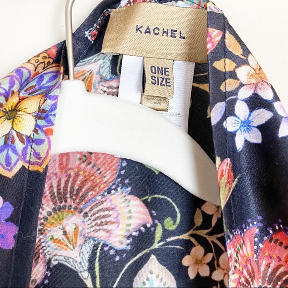 Kachel X Anthropologie Floral Paisley Silk Kimono - Picture 3 of 8